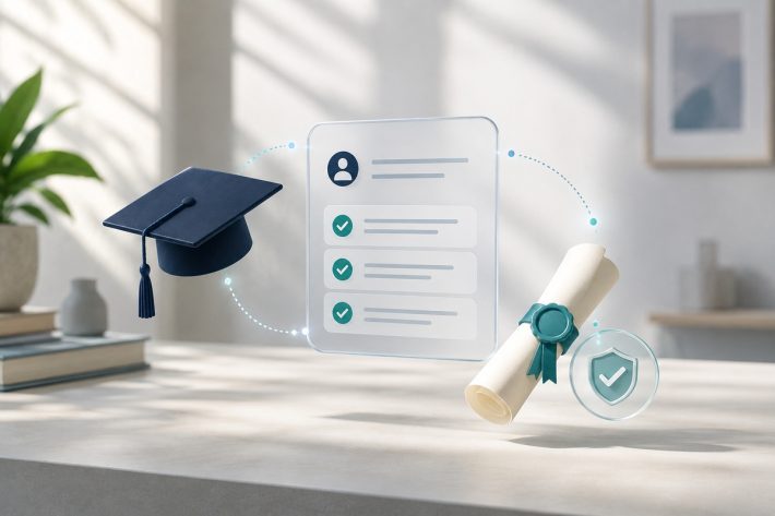 Onboarding asíncrono con diplomas verificables: cómo montarlo